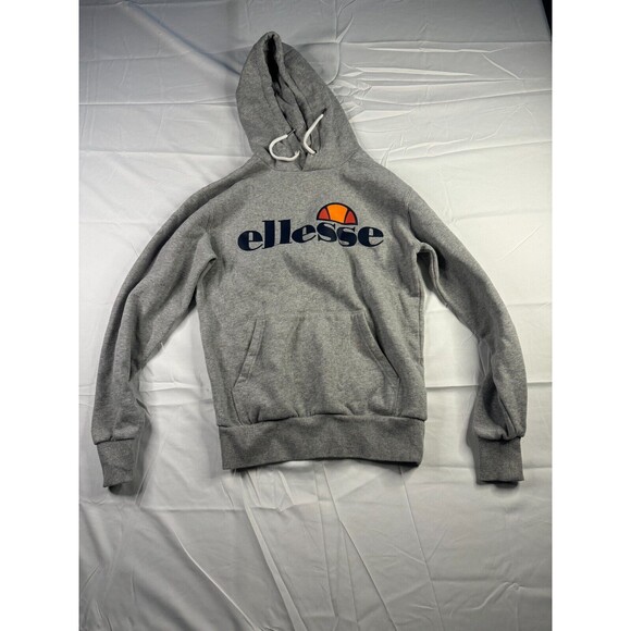 ellesse Tops - Ellesse Hoodie Womens Size Small Pullover Gray Long Sleeve Kangaroo Pocket